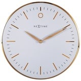 XXXLutz Nextime Wanduhr Small Glamour Ø 30 cm Weiß