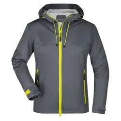 Damen Ultraleicht Softshelljacke JN1097, irisch-grün/gelb, Größe L - irisch-grün/gelb - L
