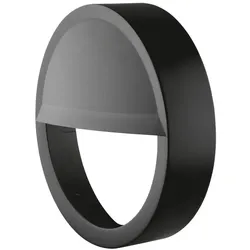 Ledvance schwarze Aufsteck-Abdeckung EYELID für SURFACE BULKHEAD Serie Ø250mm