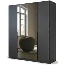 Drehtürenschrank  Skyla , grau , Maße (cm): B: 181 H: 210