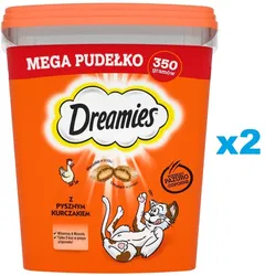 DREAMIES 2x350 g Katzensnacks mit Huhn