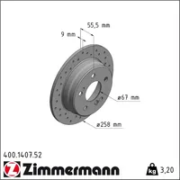 ZIMMERMANN Bremsscheibe