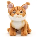 Uni-Toys Maine-Coon-Katze sitzend 18 cm Braun
