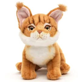Uni-Toys Maine-Coon-Katze sitzend 18 cm Braun