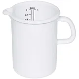 RIESS Riess, 0349-033, Küchenmaß 14, CLASSIC- WEISS, Durchmesser 14 cm, Inhalt 2 Liter, Emaille, weiß, Induktion