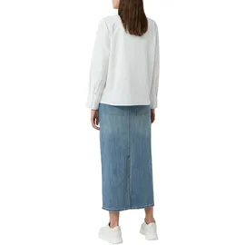Comma, Hemdbluse unifarben Weiß 38