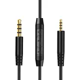 Ersatz Audiokabel für Bose 2,5mm auf 3,5mm Kopfhörer Aux Kabel für Bose QC35 QC35II QC25 QuietComfort45 NC700, JBL Tune 760NC 710BT E55BT, AKG Y40 Y50 mit Inline-Mikrofon und Lautstärkeregler