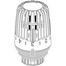 HEIMEIER Thermostat-Kopf K weiß für Schwimmhallen Heizkörperthermostat
