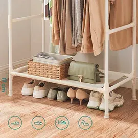 Songmics RDR01WT Kleiderständer 83,0 x 0,0 x 157,0 cm weiß