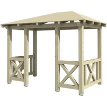 SKANHOLZ Vordach Wismar 351 x 282 cm beige