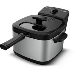 Taurus Fry Solution 1,5L Ölfritteuse mit 2000W Leistung, Tauchheizelement, Temperaturregler und Edelstahlgehäuse