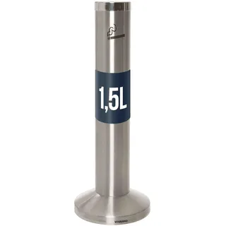 VIVANNO Standaschenbecher V2A Edelstahl Fumo XL - 14x82 cm (DxH) - 1,5 L