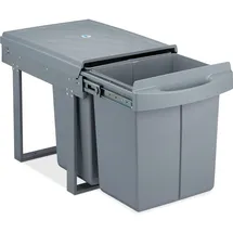 Relaxdays Einbaumülleimer 2x 20 l Grau