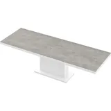 Design Esstisch Tisch HME-111 Hochglanz ausziehbar 160 bis 256 cm - Grau