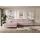 altdecor Ecksofa Cord mit Schlaffunktion 2-Sitzer Rosa
