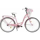 Damenfahrrad Davi Lila 28", 1 Gang, 155-180 cm, Rosa/Schwarz schwarz|rosa 18"