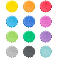 LURCH Silikon-Kronkorken bunt, 12 St.