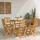 vidaXL Außen Bistro-Stühle 6 pcs Natur Massivholz Akazie
