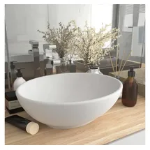 vidaXL Ovales Waschbecken 40 x 33 cm