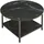 [en.casa] Filem Schwarz Holz Ø80 x 46 cm