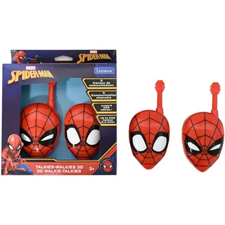 Lexibook Lexibook, Spider-Man, 3D Spider-Man Walkie-Talkies, 500m Reichweite, 2 Kommunikationskanäle, Gürtelclip, Rot, TW18SP