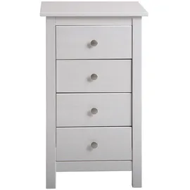VS Venta-stock Kommode, Alena. 4 Schubladen Weiß. Mit Metallführungen