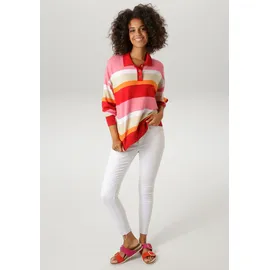 Aniston CASUAL Strickpullover mit Polokragen Rot M