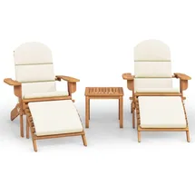 vidaXL Adirondack Loungeset braun