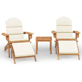 vidaXL Adirondack Loungeset braun