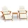 vidaXL Adirondack Loungeset braun