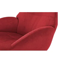 Sofa.de Fernsehsessel Globe Mikrofaser 79 x 111 x 84 cm Rot drehbar