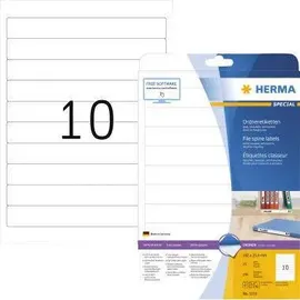Herma Ordneretiketten 5119 Weiß 192 x 25,4 mm 25 Blatt 250 St.