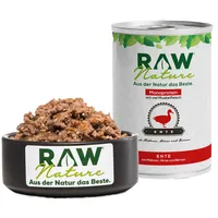 RAW Nature Nassfutter Ente Pur mit Hirse - Birne, getreidefrei 1x400 g Futter