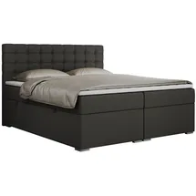 MKS Boxbett, SUSAN 160/200 Dunkelgrau Kunstleder - H3