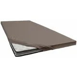 JANINE Topper-Spannbetttuch 5001 Jersey 140 x 200 - 160 x 220 cm taupe