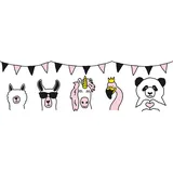 A.S. Création Wild Party Bordüre 16 cm 155 m schwarz 403729