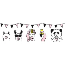 A.S. Création Wild Party Bordüre 16 cm 155 m schwarz 403729