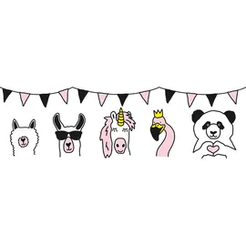 A.S. Création Wild Party Bordüre 16 cm 155 m schwarz 403729