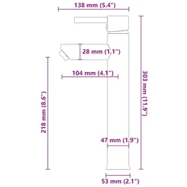 vidaXL Badezimmer Waschbecken mit Wasserhahn Ablaufgarnitur Schwarz