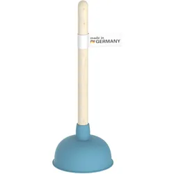 Bunter Pömpel Ø 140 mm in Blau, farbige Saugglocke, WC-Pümpel zur chemielosen Reinigung, Abflussreiniger bei Verstopfung
