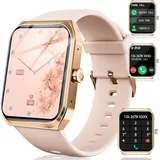 JUNG Pasonomi Smartwatch Damen & Herren Fitnessuhr, mit Bluetooth, Frauen Smartwatch (4,69 cm/1,9 Zoll) mit Telefon Funktion, 100+ Trainingsmodi