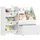 aiyaplay Kinderregal mit 6 herausnehmbaren Boxen 100 x 30 x 80 cm Holzwerkstoff weiß