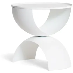 Frederik Roijé - Bow Bow Beistelltisch, Ø 40 x 40 cm, weiß