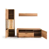 MCA Furniture Wohnwand Campinas 3tlg. Holz Asteiche