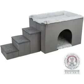 Trixie Hundehöhle Harvey 154 x 60 x 60 cm grau/weiß-schwarz