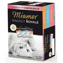 Miamor Ragout Royale in Jelly Pute, Lachs & Kalb 12 x 100 g