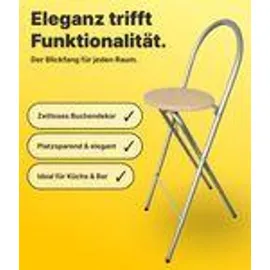 mm_unverified_brand Kmh® Barhocker Bill klappbar & platzsparend, ideal für Küche, Bar & Events