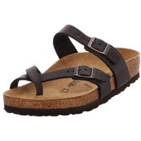 Birkenstock Unisex Mayari, Oiled Leather Sandal, Black 171481, 43 EU - 43 EU