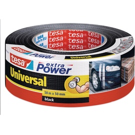 Tesa extra Power Universal Gewebeband schwarz 50mm/50m, 1 Stück (56389-00001)