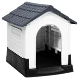 vidaXL Hundehütte 57 x 68 x 66 cm Polypropylen Grau